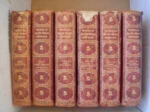 Works Of Ralph Waldo Emerson Antique Books Limited Edition Deluxe Rare Society - Bild 1 von 12