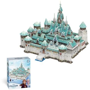 Disney Frozen Castello Di Arendelle 3D Puzzle 256 Pezzi 4D Cityscape - Foto 1 di 5