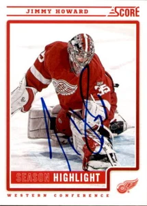 Jimmy Howard Signed 2012/13 Score Card #32 Detroit Red Wings - Picture 1 of 2