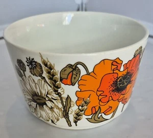 J & G Meakin Poppy Pattern Sugar Bowl Vintage. - Picture 1 of 5