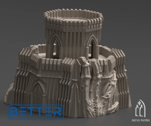 Corrupted Temple - Daemonic Vortex, (28mm, 15mm Scale) 3d printed Terrain - Picture 1 of 4