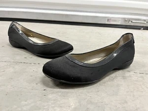 Taryn Rose Black Slip On Ballet Flats Women's Size 6 Free Shipping - Picture 1 of 9
