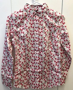 J. Crew Liberty Floral Shirt in Pink and Red - Picture 1 of 6