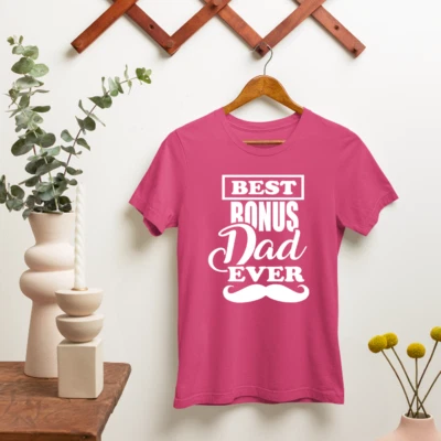 AF MERCH Best Bonus Dad Ever T-shirt Dad Papa Father's Day Family Retirement Funny Gifts