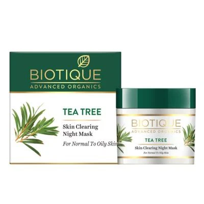 Biotique Tea Tree Skin Clearing Night Mask for Normal to Oily Skin, 50g - Image 1 of 3