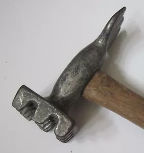 VINTAGE wood handled MEAT TENDERIZER + bone? - Picture 1 of 5