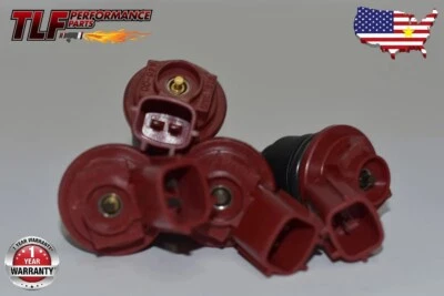 Комплект из 4 высокопроизводительных топливных форсунок 440 куб. см подходит для Nissan 240SX 1991-1998 годов выпуска - Изображение 1 из 4