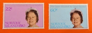 Norfolk Island 1980 - Queen Mother 80th Birthday - Sc 271-72 - MNH/OG (1279) - Picture 1 of 2