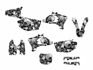 2003 2004 2005 YZ250F YZ450F Graphics decal sticker kit #5555 Metal Boneyard - Foto 1 di 2