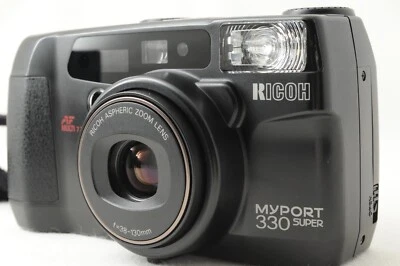 [tal cual] Cámara fotográfica Ricoh Myport 330 SUPER compacta 35 mm negra 38-130 de JAPÓN Foto 1 de 4
