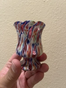 Fratelli Toso Murano Millefiori Art Glass ToothPick Holder Vase - Picture 1 of 5