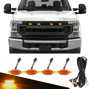 For Ford F-250 F-350 F-450 15-24 yellow Raptor Style Grill LED Marker Light Kit - Picture 1 of 4