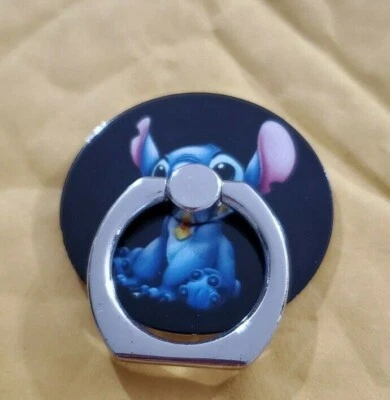 Soporte de soporte con agarre de anillo de dedo para todos los teléfonos celulares, puntada Disney, metal Foto 1 de 4