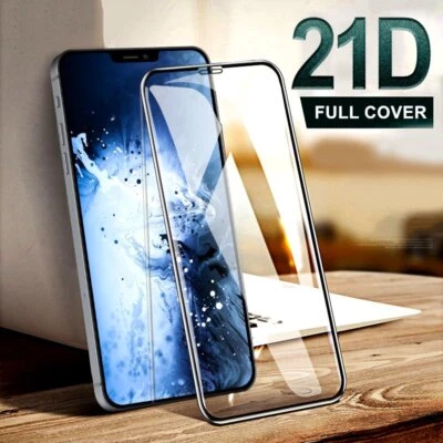 Full Cover TEMPERED Glass For iPhone 17 15 14 12 13 PRO MAX XR  Screen Protector - Image 1 of 4