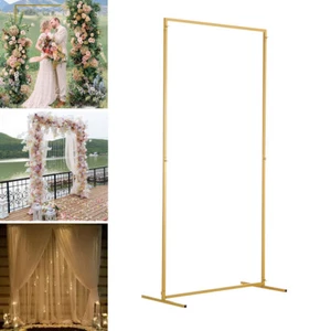 195cm Wedding Arch Metal Frame Backdrop Stand Party Props Flower Rack Display UK - Picture 1 of 12