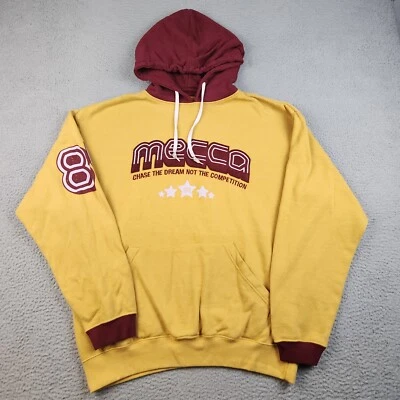 Винтажная мужская толстовка с капюшоном Y2k Mecca с большим надписью толстовка вышитая городская хип-хоп - Изображение 1 из 4