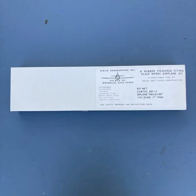 DIELS ENGINEERING Curtiss SBC-4 Biplane Helldriver 17” Balsawood Model Kit 7 M2 - Image 1 of 4