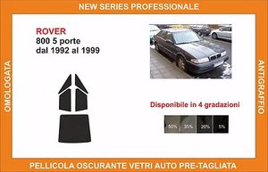 pellicola oscurante vetri pre tagliata rover 800 5p dal 92-99 kit post - Imagen 1 de 1