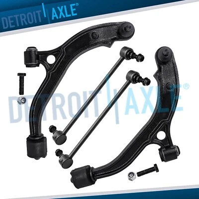 Nuevo 4 piezas delanteros 2 brazos de control inferiores + eslabones de extremo de barra estabilizadora para furgonetas Chrysler Foto 1 de 4
