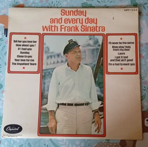 FRANK SINATRA SUNDAY AND EVERY DAY WITH VINYL Capitol Nelson Riddle Jazz Lp Voca - Picture 1 of 21