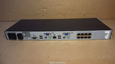 HP AF616A 513735-001 0x2x8 Port RJ-45 G2 KVM Server Console Switch + RACK EARS - Bild 1 von 4