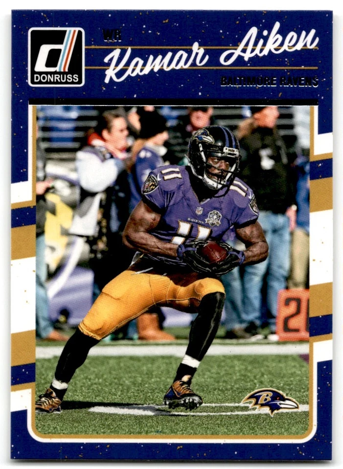 2016 Donruss Kamar Aiken Baltimore Ravens #24 - Image 1 of 2