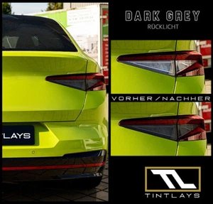 TINTLAYS adatto per Skoda Enyaq Coupe RS pellicole luci posteriori grigio scuro - Foto 1 di 3