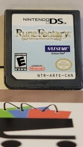 Rune Factory DS A Fantasy Harvest Moon Nintendo DS Lite DSi XL 3DS 2DS - Imagen 1 de 2
