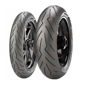 Pirelli Motorcycle Tires Diablo Rosso III 120/70/ZR17 Front 180/55ZR17 Rear Set - Picture 1 of 8