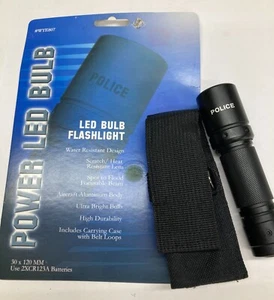 LINTERNA LED ELÉCTRICA (Modelo Policía) #WTE807 Negra - Imagen 1 de 23