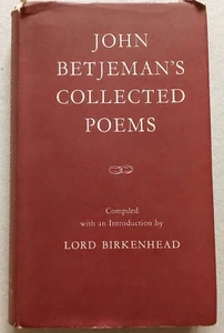 John Betjeman's Collected Poems Lord Birkenhead hardback book d jacket 1958 ed - Imagen 1 de 6
