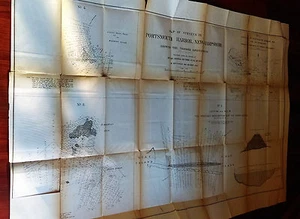 1878 RARE Portsmouth Harbor New Hampshire Great Island Survey Map - Picture 1 of 10