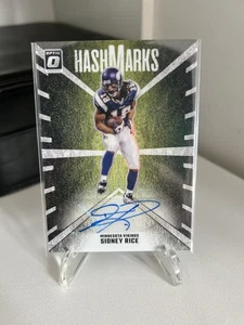 2024 Panini Donruss Optic - Sidney Rice - Vikings Hash Marks Autograph #HM-SRE - Bild 1 von 2