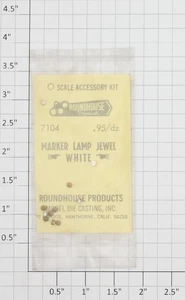 Roundhouse 7104 HO White Marker Lamp Jewel (Pack of 12) - Picture 1 of 1