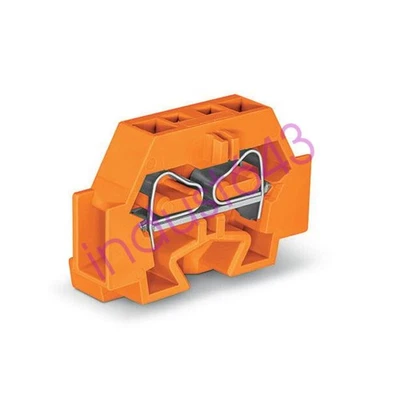 10pcs WAGO 262-306 2-Conductor Terminal Block with Fixing Flange Orange ​New - Image 1 of 4