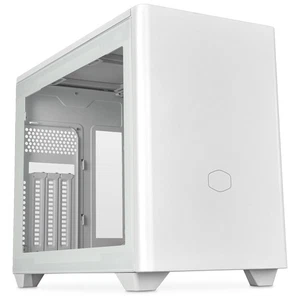 MasterBox NR200P V2 Mini-ITX-PC-Gehäuse weiß – Glasseitenwand vertikales GPU-... - Photo 1/7