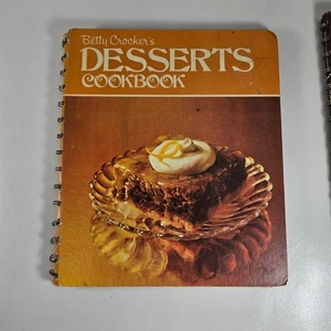 Betty Crocker Desserts Cookbook Spiral Bound 1974 1st Print Golden Press - Picture 1 of 8