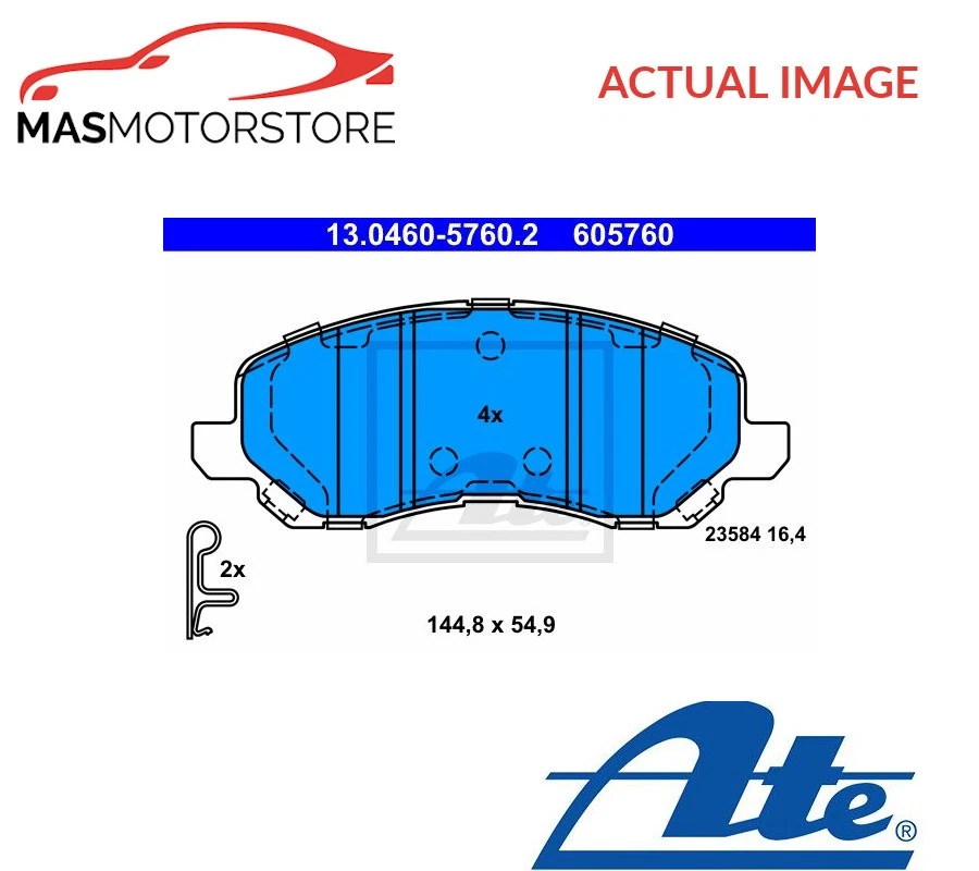BRAKE PADS SET BRAKING PAD FRONT ATE 130460-57602 FOR LANCIA FLAVIA 2.4 2.4L - Image 1 of 4