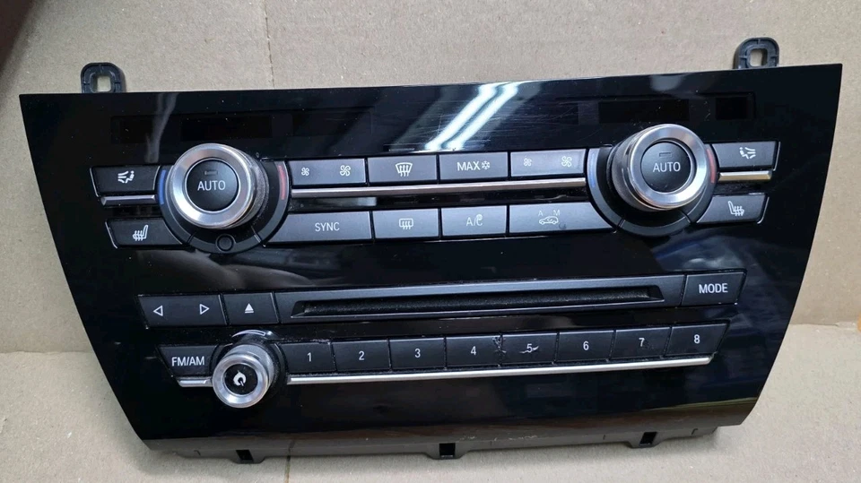 2014 - 2018 BMW X5 F15 HEATER A/C CD TEMPERATURE CLIMATE PANEL 9352873-01 - Image 1 of 4