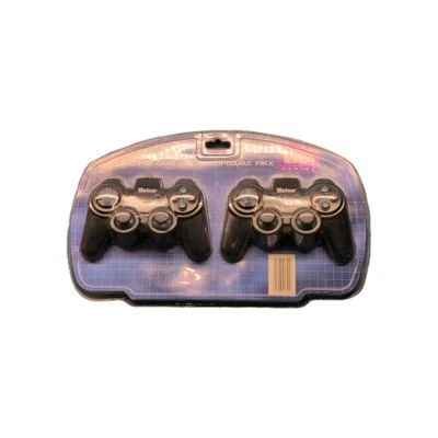 Tevion 2PCS For PlayStation 2 PS2 Black Wired Game Controller Gamepad Joypad  - Image 1 of 4