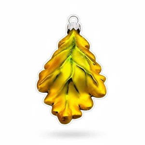 Christopher Radko Vintage Oak Leaf Glass Christmas Ornament Multicolor - Picture 1 of 3