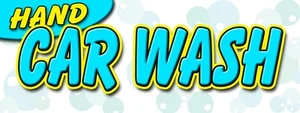 HAND CAR WASH DECAL sticker detail wax car wash clean auto service - Picture 1 of 1