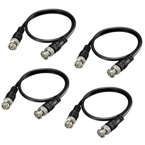 4er-Pack BNC-Anschlusskabel (1,6 Fuß/20) - Stecker auf Stecker Video Koaxial Verlängerung... - Bild 1 von 6