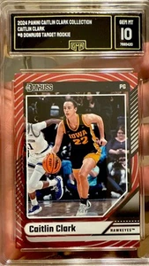 2024 Panini Caitlin Clark Rookie Red Target SP Collection Donruss Gem Mint 10 #8 - Picture 1 of 2