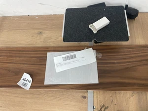 Desk Shelf Cockpit System Dual Monitor Stand Walnut Wood Desk, Length 116cm - Picture 1 of 6