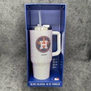 Houston Astros Studded Bling Colossal Tumbler 46 oz MLB - Picture 1 of 12