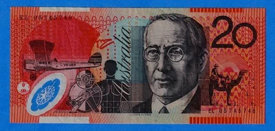 Australia 20 Dollars 2005 P-59c  Circulated Polymer Note EL 05745748 - Image 1 of 4