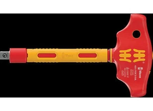 Wera 410 I VDE B RA VDE-Insulated T-Handle Adapter Screwdriver For 3/8" Sockets - Picture 1 of 11