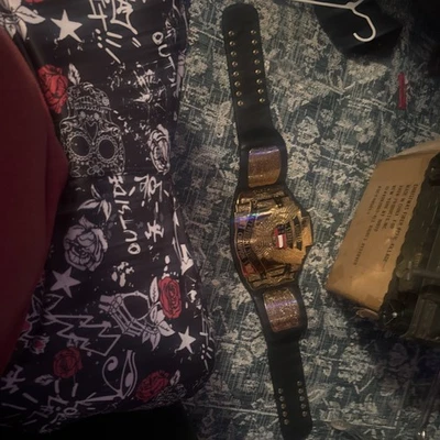 Cinturón adulto campeón mundial de lucha de peso pesado WCW ESTADOS UNIDOS 2 MM (réplica) Foto 1 de 3