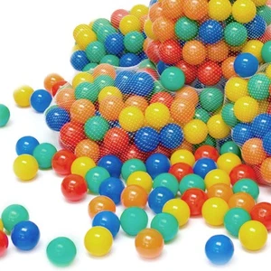Bälle 100 NEUE 7 cm Große Bällebad Bälle Bällebadbälle Plastikbälle 5 Farben - Bild 1 von 7